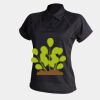 Women's piped performance polo Thumbnail