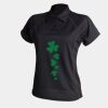 Women's piped performance polo Thumbnail