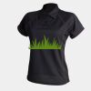 Women's piped performance polo Thumbnail
