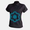 Women's piped performance polo Thumbnail