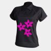 Women's piped performance polo Thumbnail