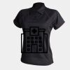 Women's piped performance polo Thumbnail