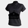 Women's piped performance polo Thumbnail