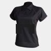 Women's piped performance polo Thumbnail