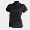 Women's piped performance polo Thumbnail