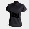 Women's piped performance polo Thumbnail