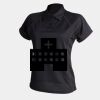 Women's piped performance polo Thumbnail