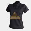 Women's piped performance polo Thumbnail