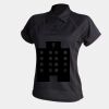 Women's piped performance polo Thumbnail