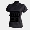 Women's piped performance polo Thumbnail