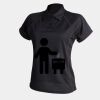 Women's piped performance polo Thumbnail