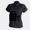 Women's piped performance polo Thumbnail