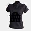 Women's piped performance polo Thumbnail