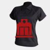 Women's piped performance polo Thumbnail