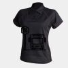 Women's piped performance polo Thumbnail