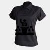 Women's piped performance polo Thumbnail
