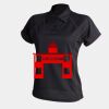 Women's piped performance polo Thumbnail
