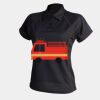 Women's piped performance polo Thumbnail