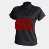 Women's piped performance polo Thumbnail