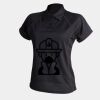 Women's piped performance polo Thumbnail