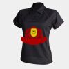 Women's piped performance polo Thumbnail