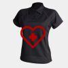 Women's piped performance polo Thumbnail