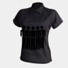 Women's piped performance polo Thumbnail