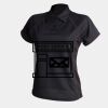 Women's piped performance polo Thumbnail