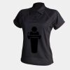 Women's piped performance polo Thumbnail