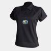 Women's piped performance polo Thumbnail