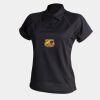 Women's piped performance polo Thumbnail