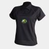 Women's piped performance polo Thumbnail