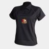 Women's piped performance polo Thumbnail