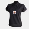 Women's piped performance polo Thumbnail