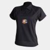 Women's piped performance polo Thumbnail