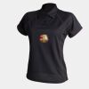 Women's piped performance polo Thumbnail